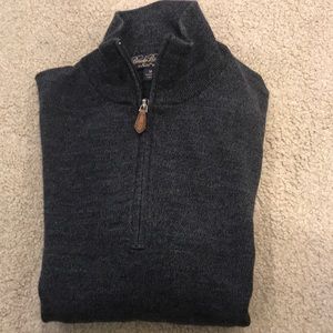 Brooks Brothers 1/4 zip wool sweater
